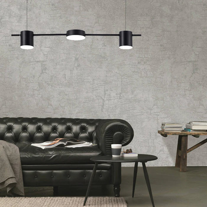 Modern Aluminium Drum Pendant Light with Adjustable LED