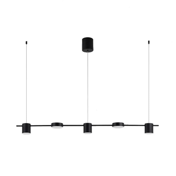 Modern Aluminium Drum Pendant Light with Adjustable LED