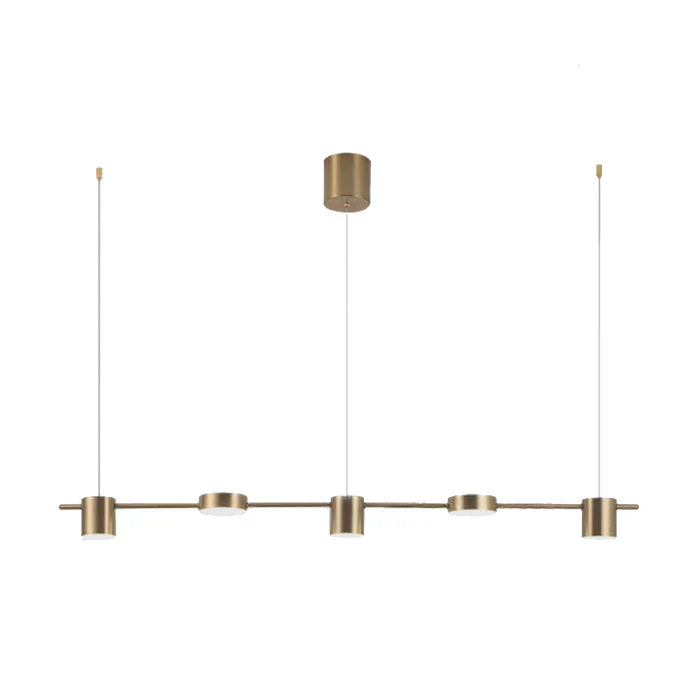 Modern Aluminium Drum Pendant Light with Adjustable LED