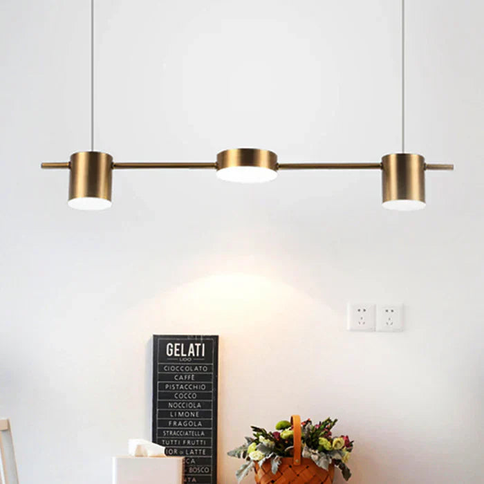 Modern Aluminium Drum Pendant Light with Adjustable LED