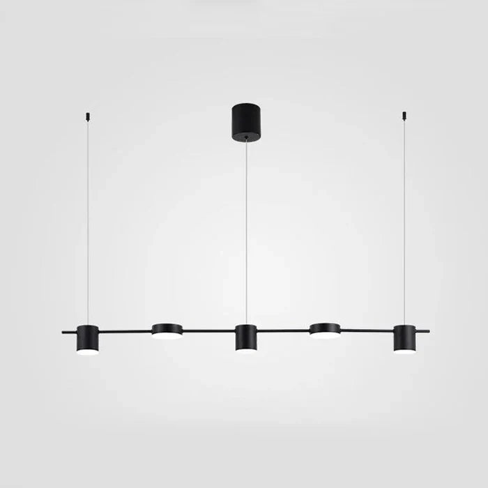 Modern Aluminium Drum Pendant Light with Adjustable LED