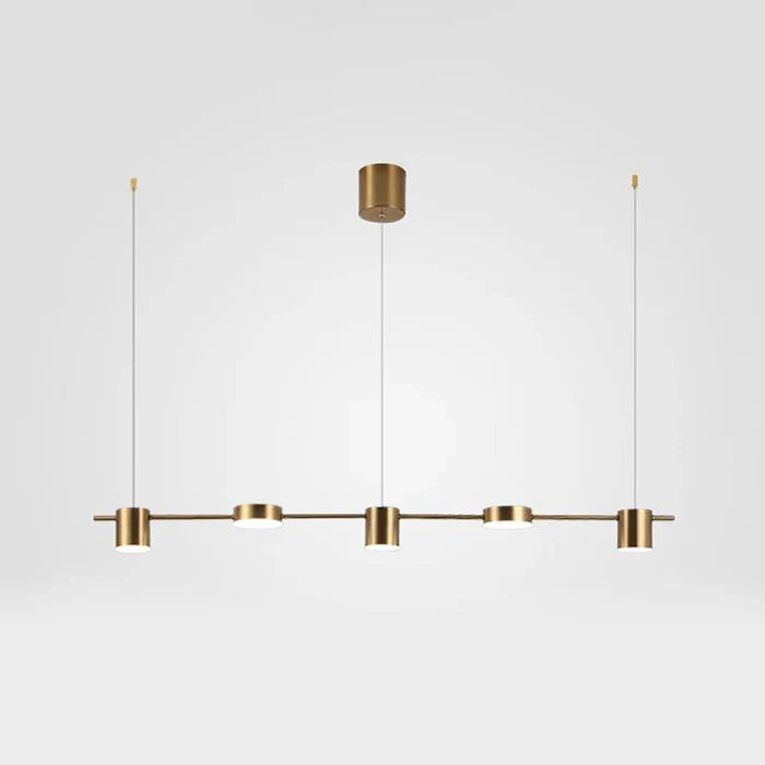 Modern Aluminium Drum Pendant Light with Adjustable LED