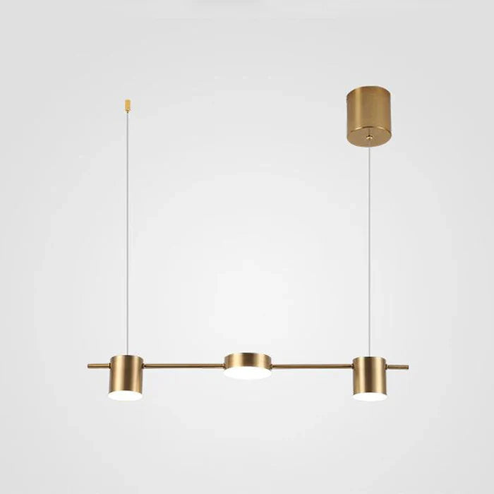 Modern Aluminium Drum Pendant Light with Adjustable LED