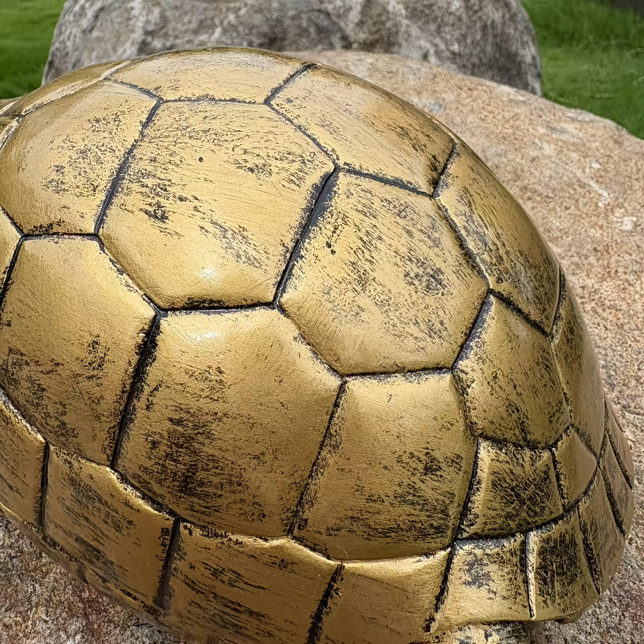Resin Decorative Turtle Figurine for Garden and Outdoor Spaces