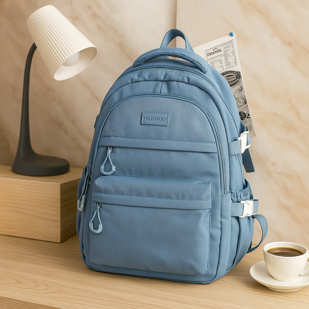 Spacious Ergonomic School Backpack with Multiple Pockets