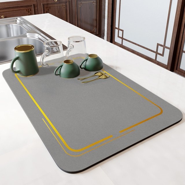 Absorbent Quick-Drying Kitchen Drip Mat