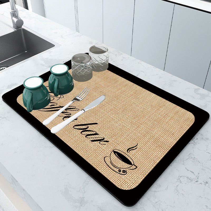 Absorbent Quick-Drying Kitchen Drip Mat