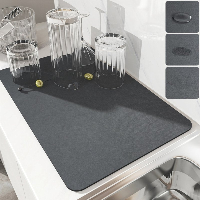 Absorbent Quick-Drying Kitchen Drip Mat