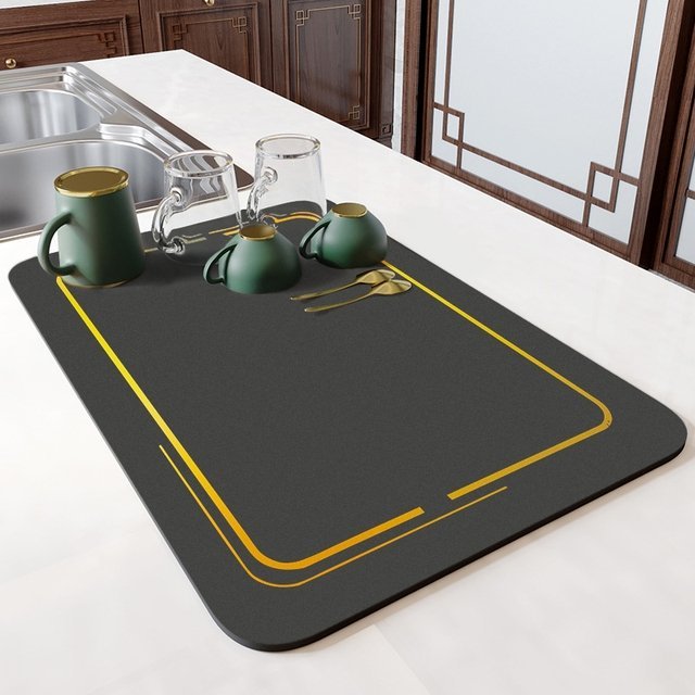 Absorbent Quick-Drying Kitchen Drip Mat
