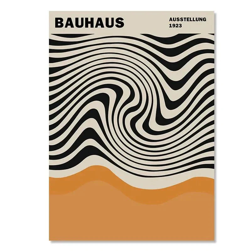 Abstract Canvas Wall Art Poster - Modern Waterproof Ink Design