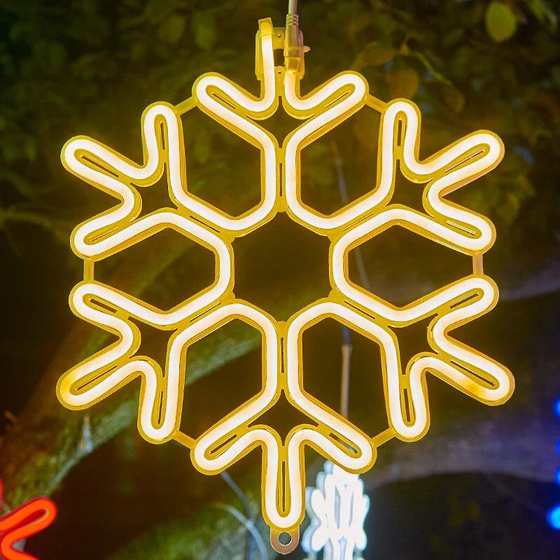 Waterproof LED Snowflake Light for Outdoor Winter Decor