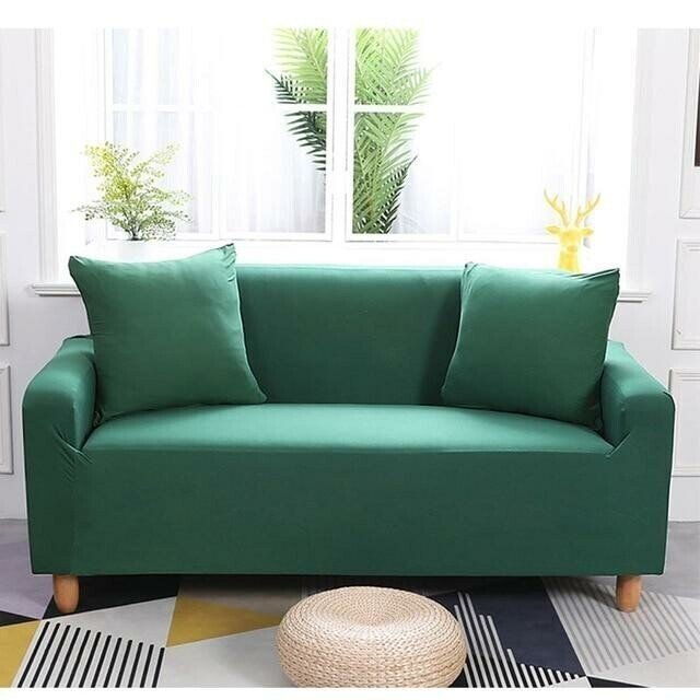 Stretchable Slipcover Sofa Protector in Plain Color