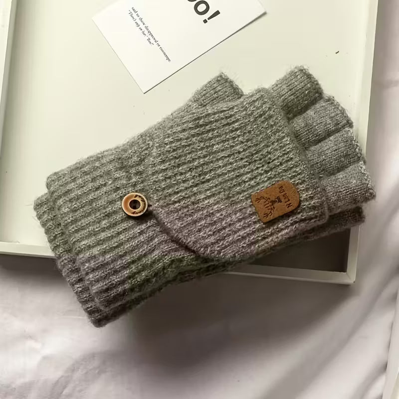 Fingerless Knit Winter Gloves for Warmth and Flexibility