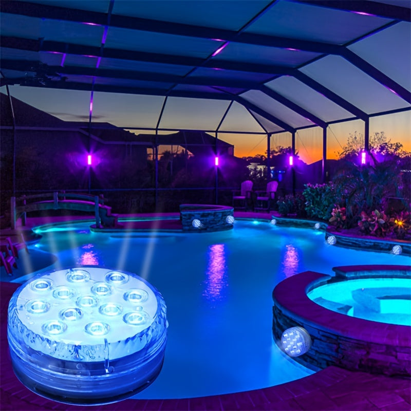 RGB Underwater Pool Lights with Remote Control and 10 LEDs