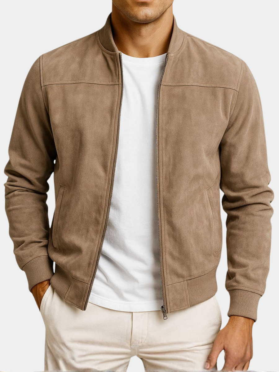 Men's Lightweight Suede Look Summer Jacket