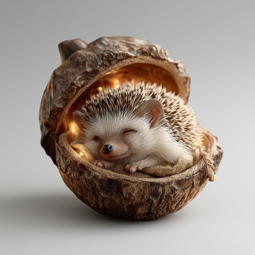 Plush Acorn Christmas Ornament - Cute Holiday Decoration