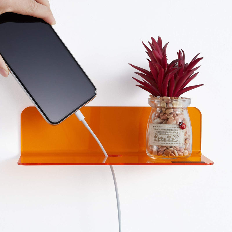 Neon Acrylic Floating Shelf Set for Small Items