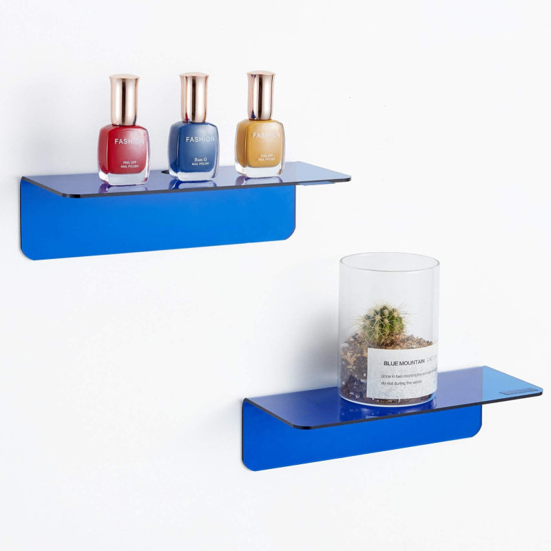 Neon Acrylic Floating Shelf Set of 2