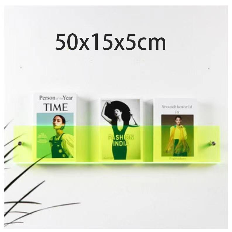 Clear Acrylic Wall-Mounted Magazine Holder