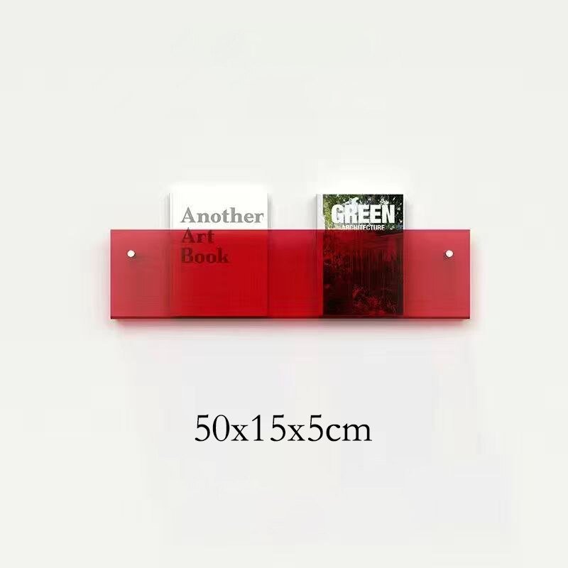 Clear Acrylic Wall-Mounted Magazine Holder