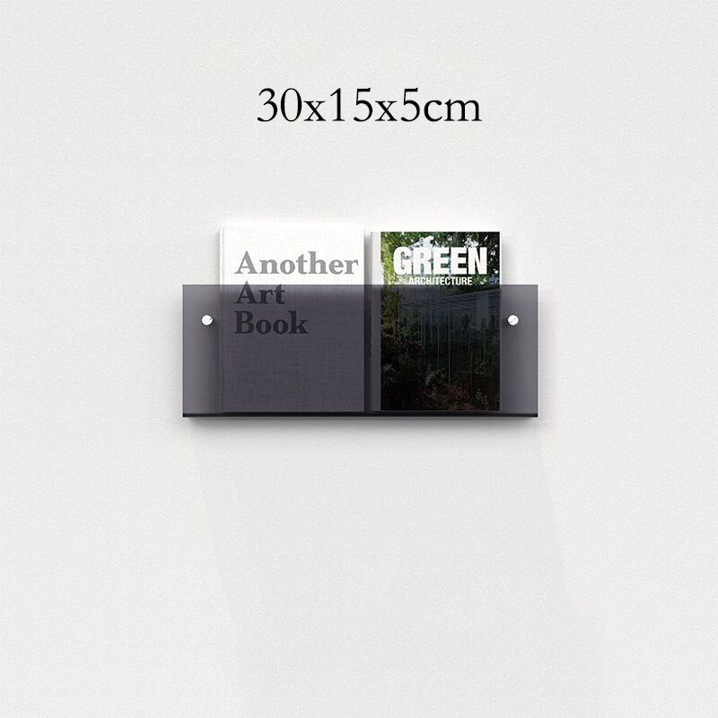 Acrylic Wall-Mounted Floating Magazine Holder