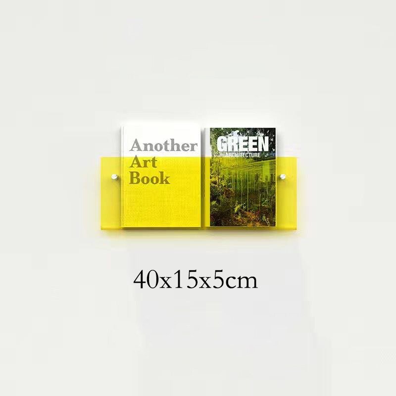Clear Acrylic Wall-Mounted Magazine Holder
