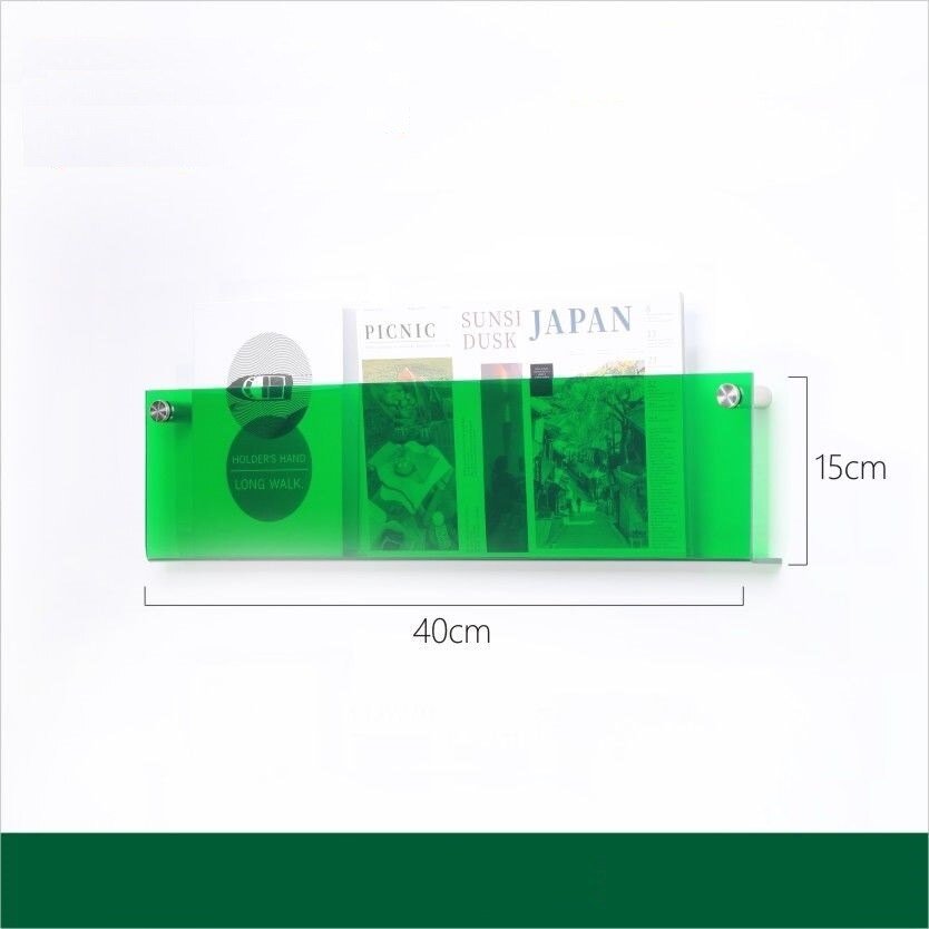 Acrylic Wall-Mounted Floating Magazine Holder
