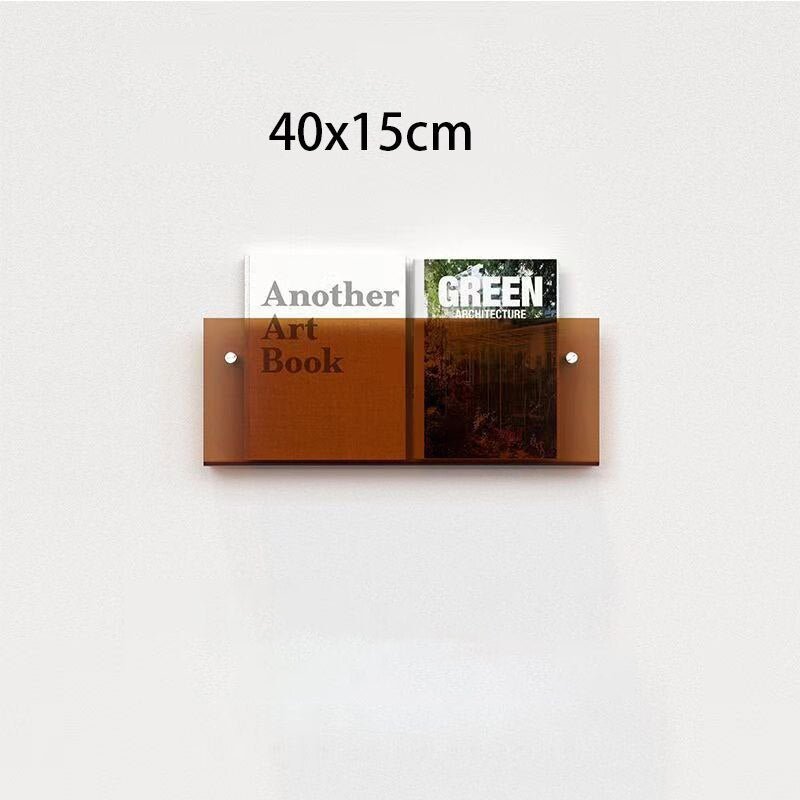 Acrylic Wall-Mounted Floating Magazine Holder