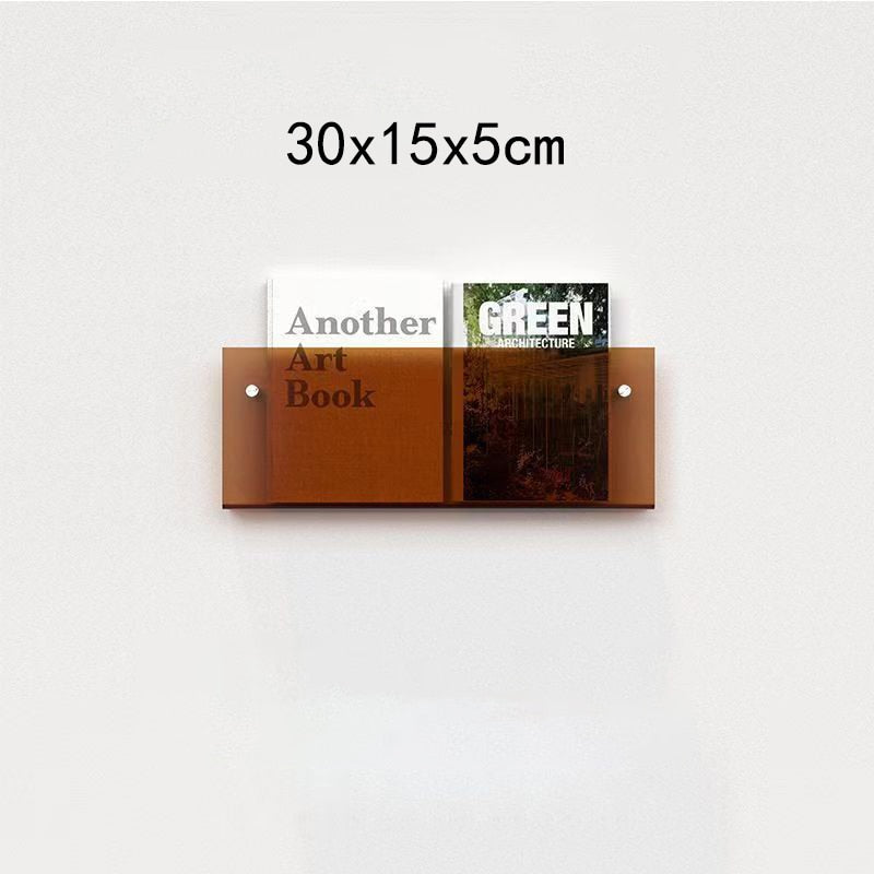 Clear Acrylic Wall-Mounted Magazine Holder