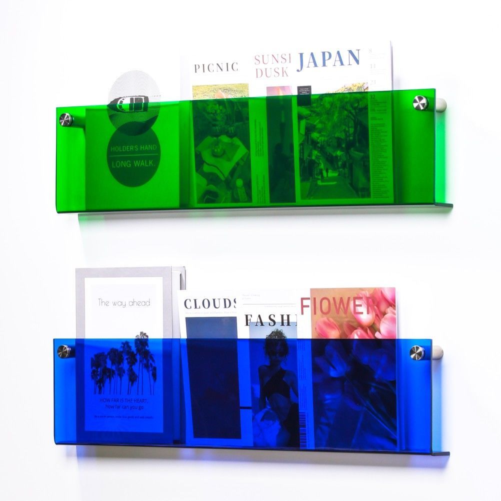 Clear Acrylic Wall-Mounted Magazine Holder