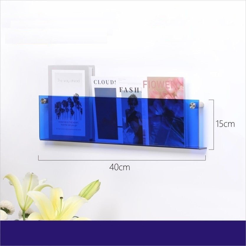 Clear Acrylic Wall-Mounted Magazine Holder