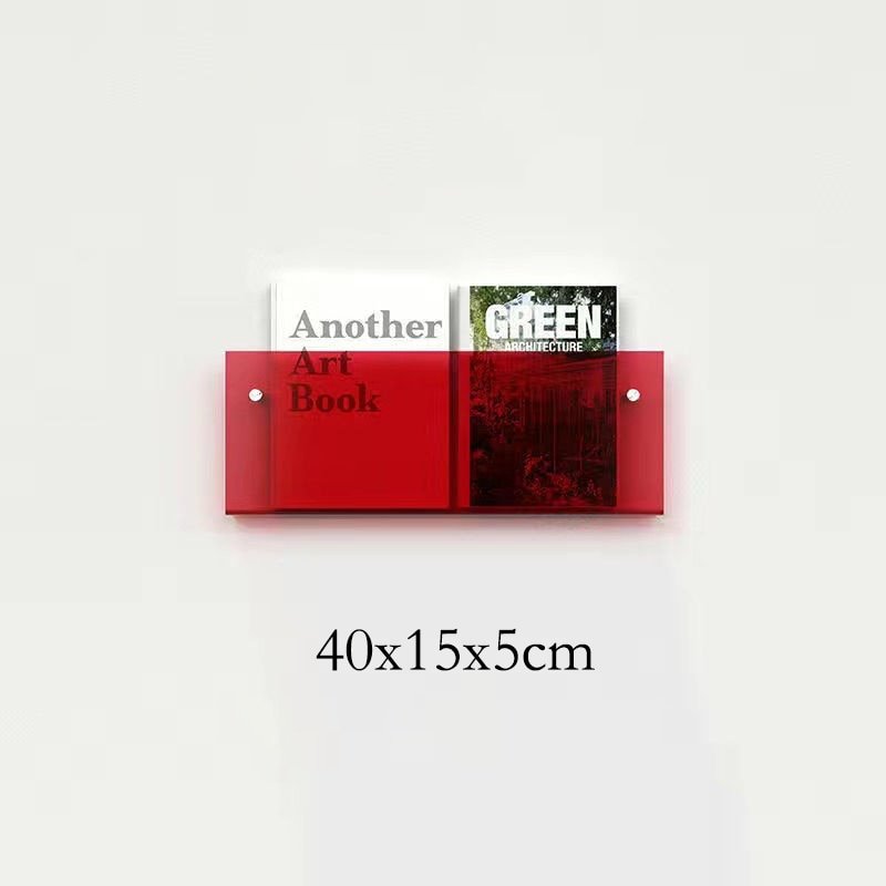 Acrylic Wall-Mounted Floating Magazine Holder