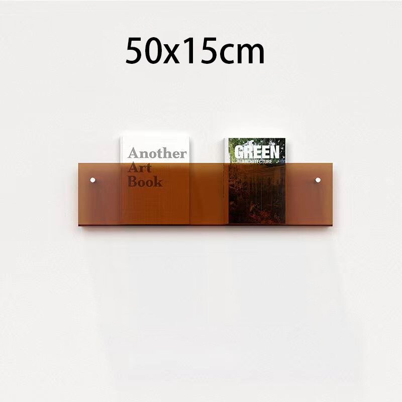 Clear Acrylic Wall-Mounted Magazine Holder