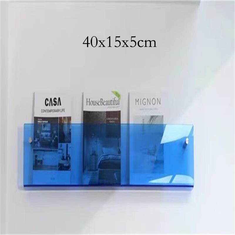Acrylic Wall-Mounted Floating Magazine Holder