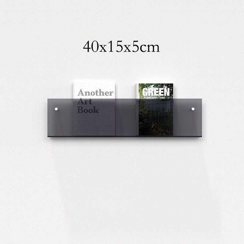 Acrylic Wall-Mounted Floating Magazine Holder