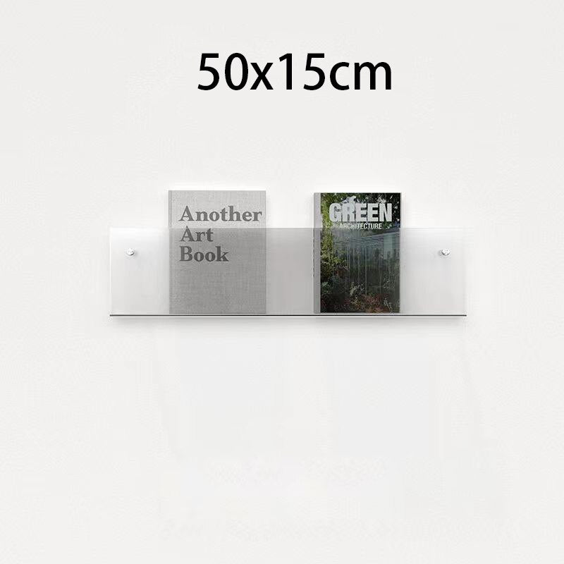 Clear Acrylic Wall-Mounted Magazine Holder