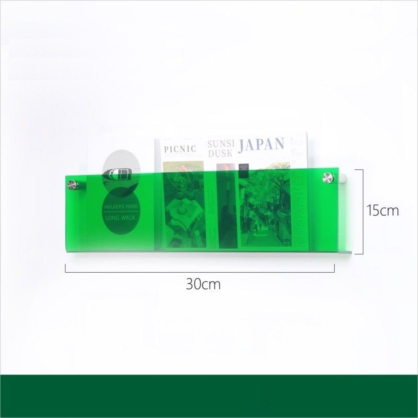 Clear Acrylic Wall-Mounted Magazine Holder