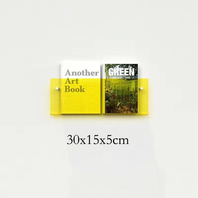 Acrylic Wall-Mounted Floating Magazine Holder