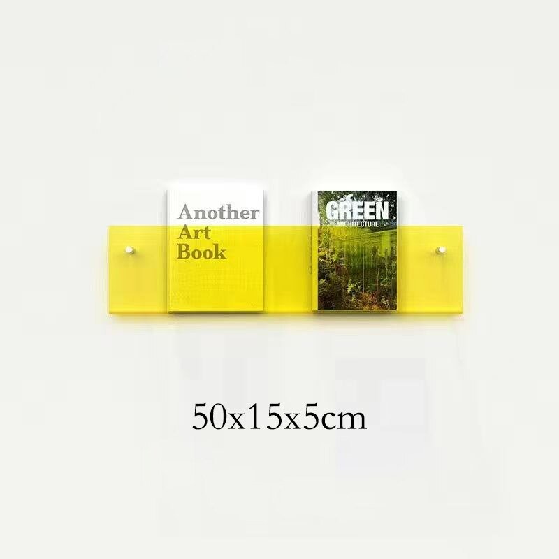 Acrylic Wall-Mounted Floating Magazine Holder
