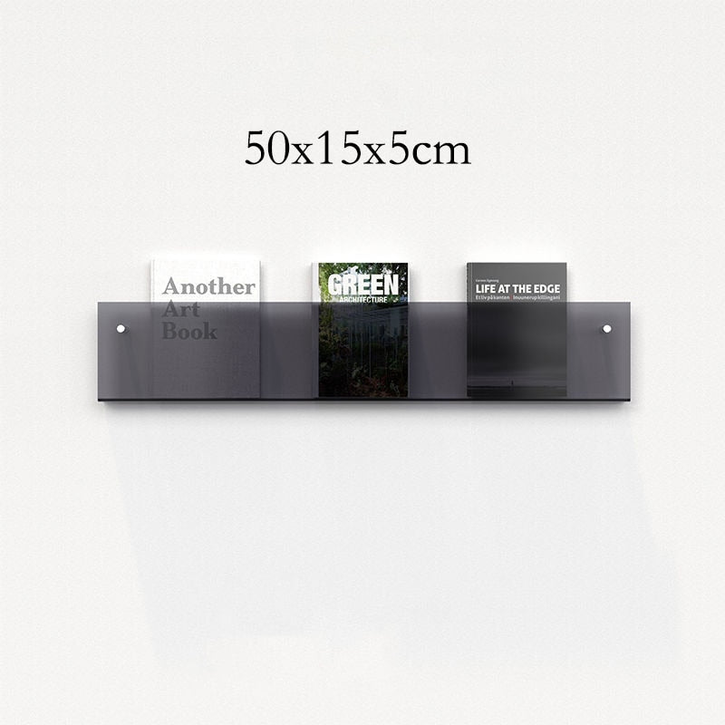 Clear Acrylic Wall-Mounted Magazine Holder