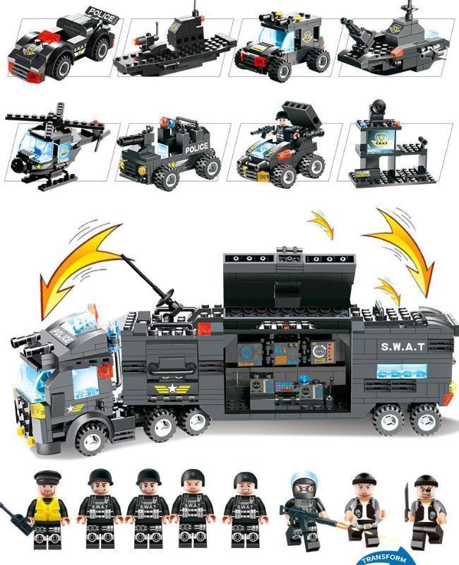 8-in-1 Building Set for Kids - Action-Packed Adventure Blocks