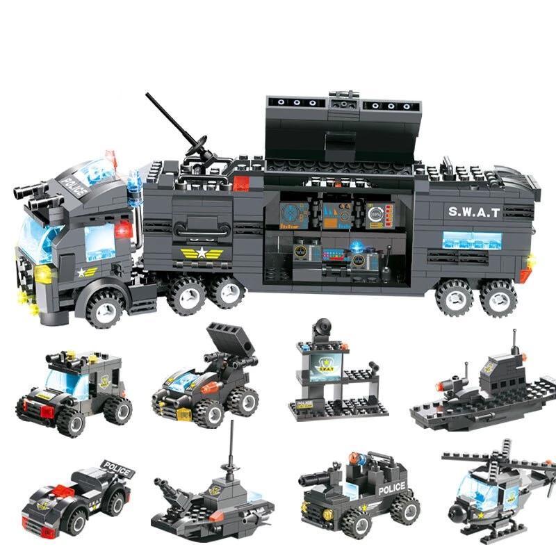 8-in-1 Building Set for Kids - Action-Packed Adventure Blocks