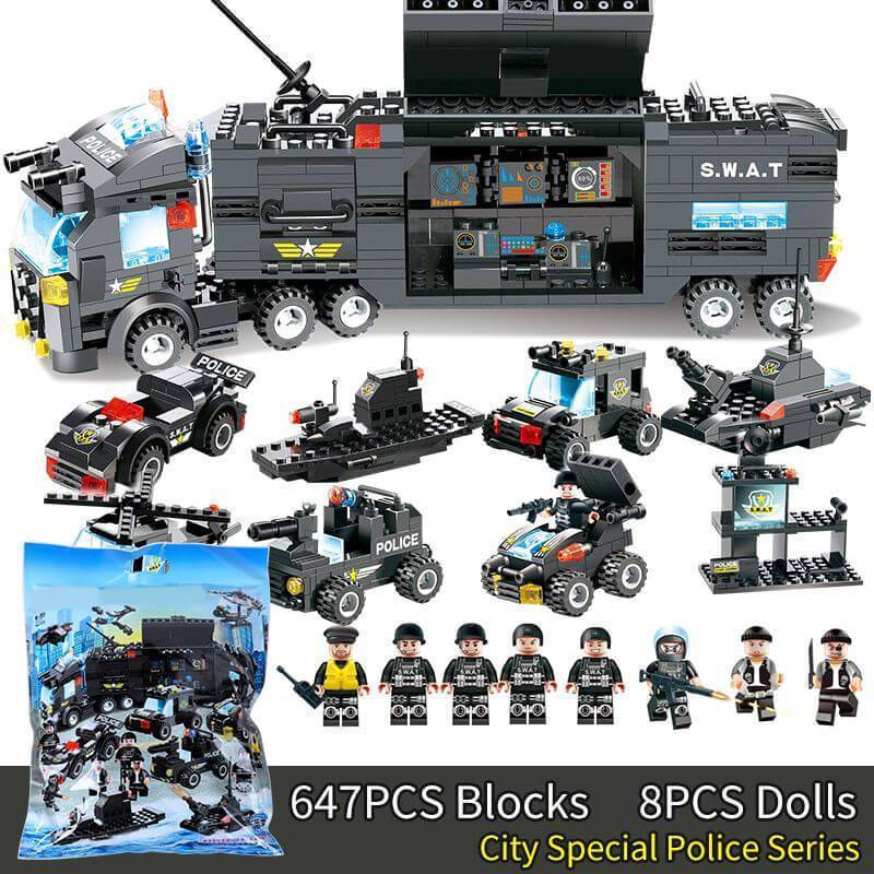 8-in-1 Building Set for Kids - Action-Packed Adventure Blocks