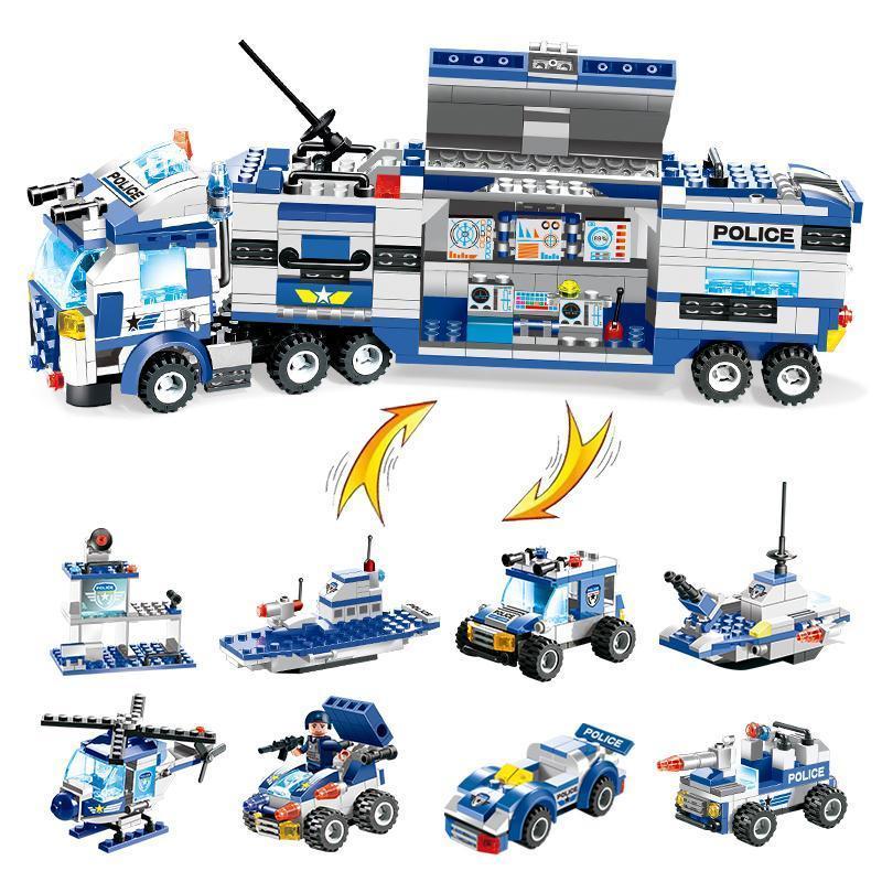 8-in-1 Building Set for Kids - Action-Packed Adventure Blocks