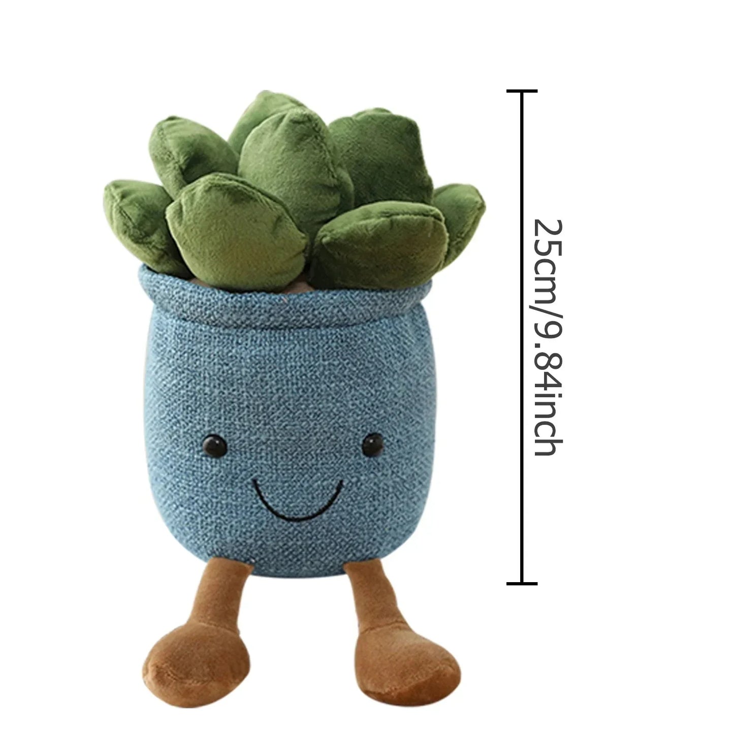 Succulent Plush Pillow Cushion - Soft Cuddly Plant Decor