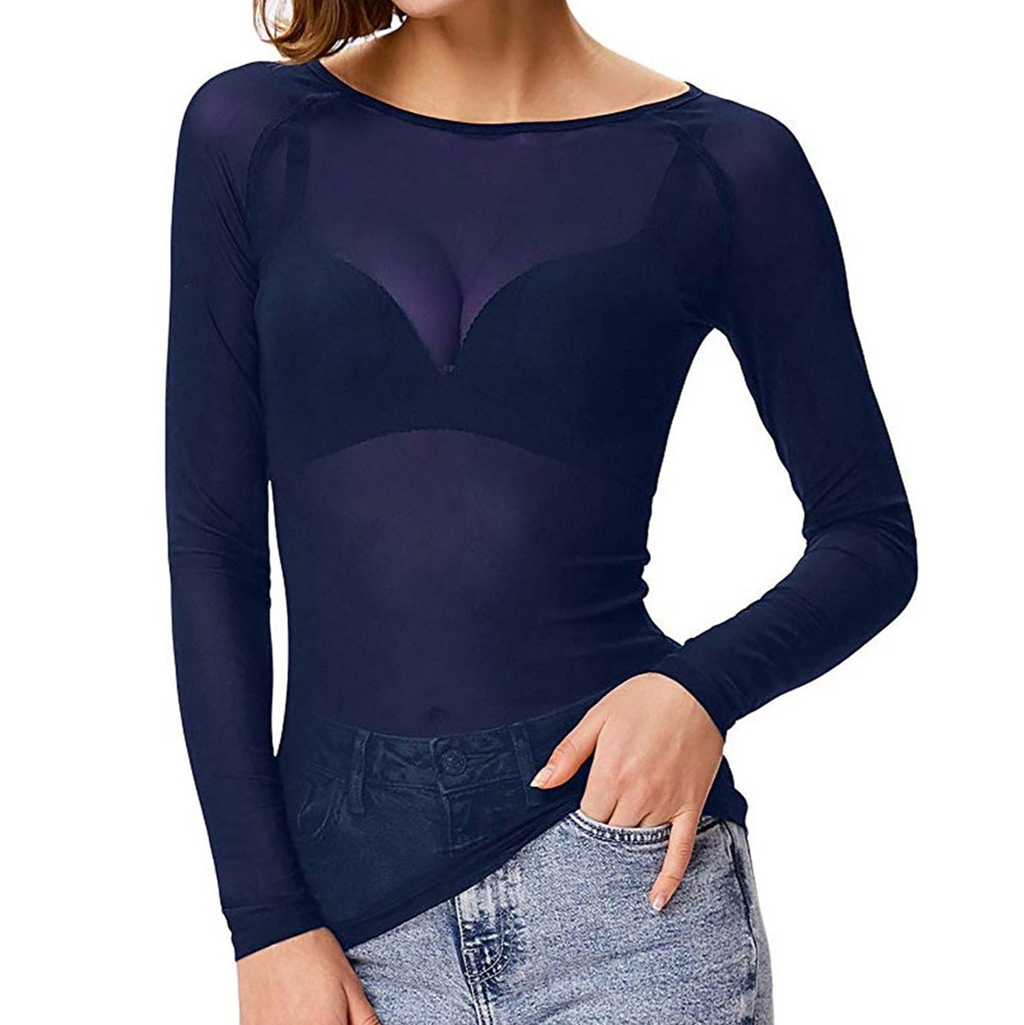 Elegant Long Sleeve Blouse for Women - Comfortable and Versatile