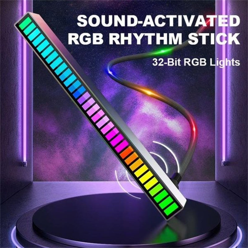 Wireless Sound-Controlled RGB Music Light Bar