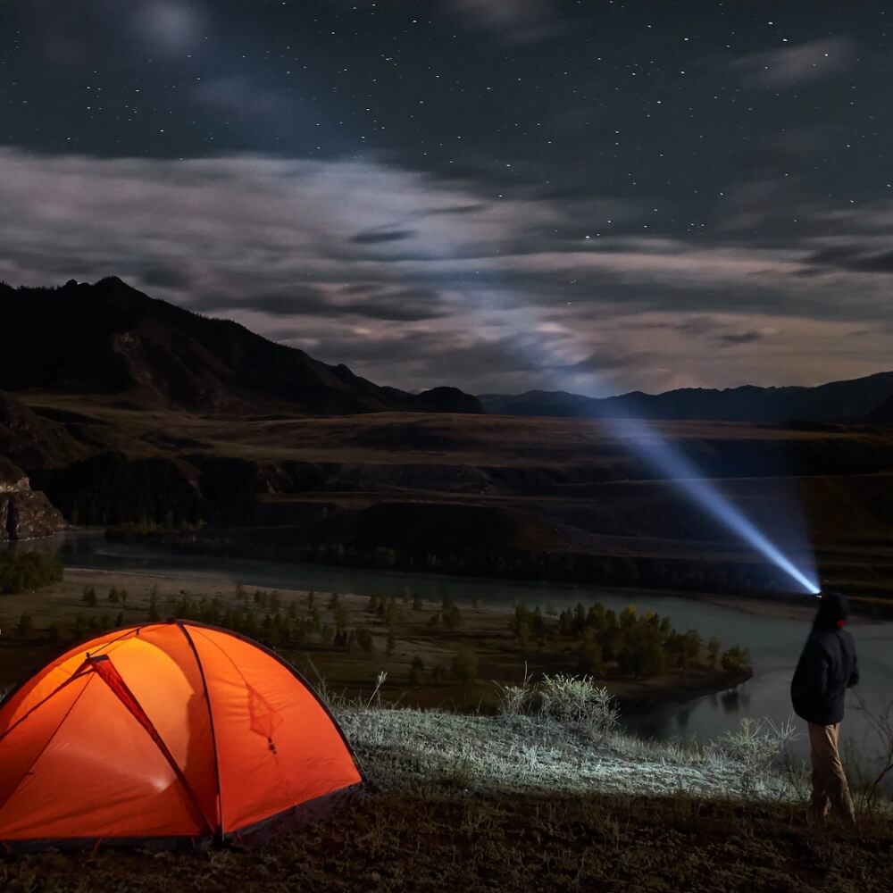 Rechargeable LED Adventure Headlamp with Adjustable Fit