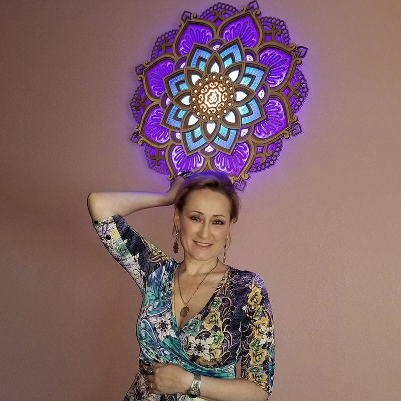 Mandala LED Night Light Wall Lamp