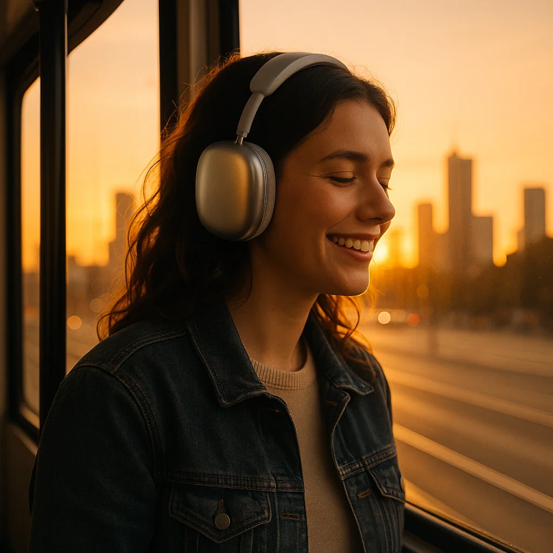 Wireless Bluetooth Noise-Cancelling Headphones with HiFi Sound